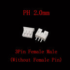 100Pcs PH 2.0mm Pitch 2/3/4/5 Pin JST Connector Plug Male Female Socket Shell Terminal Plastic Housing Header Wire Connectors