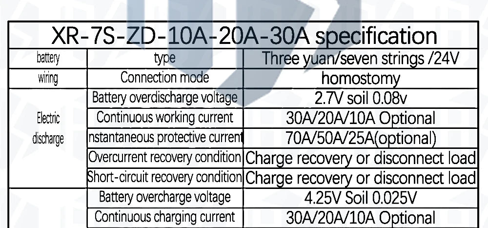 1~5PCS BMS 7S 24V 10A 15A 20A 30A Li-ion 18650 Battery Charge Board With Balance Function Short Circuit / Temperature Protection