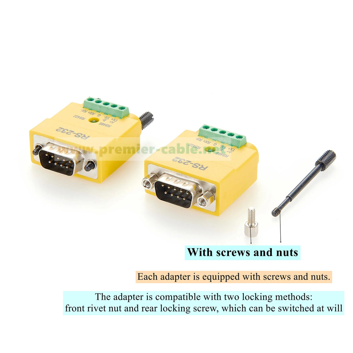 DB9 Male RS232 to RS485 RS422 Adapter Converter D-Sub DB9 RS232 to RS485 RS422 Converter RS232 to RS422 Serial Port Converter