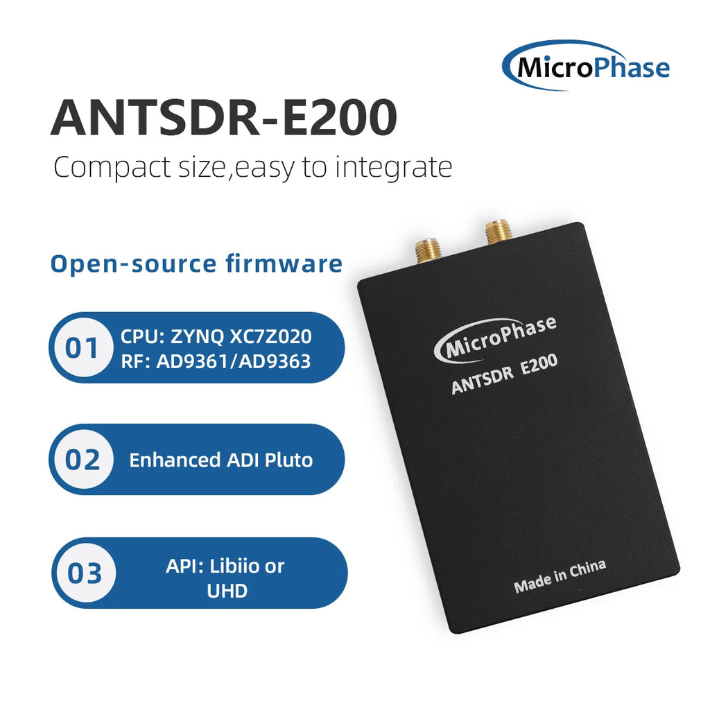 Drone Detector Software Defined Radio Demo Board ADI Pluto SDR AD9361 radio receiver AD9363 openwifi USRP UHD ANTSDR E200