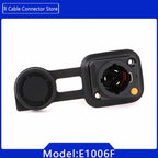 2pcs 3Pins Waterproof IP65 Grade Locking Powercon Male Plug Jack Female Chassis Socket Cable Wire Connector