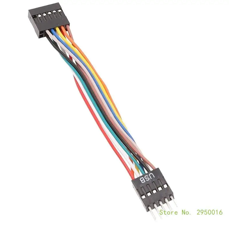 Computer Motherboard Adapter Cable 11Pin USB to 9Pin Mainboard to Ordinary Chassis Adapter Cable 11-Hole to 9-Pin