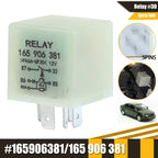 Car Engine Control Unit ECU & Fuel Pump 5-Pin Relay (No.30) 165906381 165 906 381 for Volkswagen VW Passat B5 Corrado Audi A4 A6