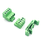 1Set 2EDG-UKR-5.08mm Plug-in Wiring Terminal 35mm Guide Rail Mounting Screw Terminal Block Pitch 5.08mm 2P-12P