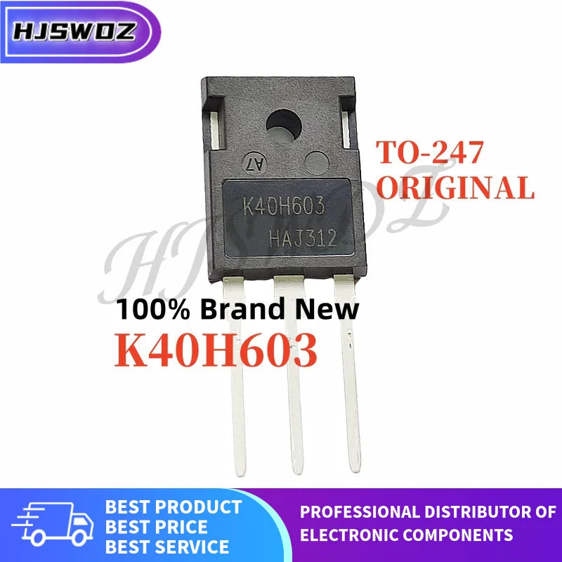 5Pcs/lot Original New K40H603 IKW40N60H3 40H603 600V 40A TO-247 IGBT transistor Welding Machine High-power In Stock