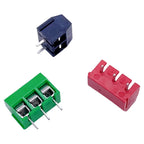 10pcs KF301 KF306 Screw Type Terminal Block 5.0/5.08mm Pitch Splicable PCB Circuit Board Connector Terminal Posts 2P‑6P