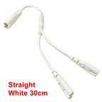 IEC 320 C8 Plug to C7 Receptacle Male to Female Extension Power Supply Main Adapter Cable White/black Color