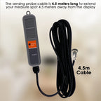 Digital CO2 Carbon Dioxide Monitor Controller Sensor W/ Relay Function NDIR Sensing Probe For Greenhouse Mushroom Farm