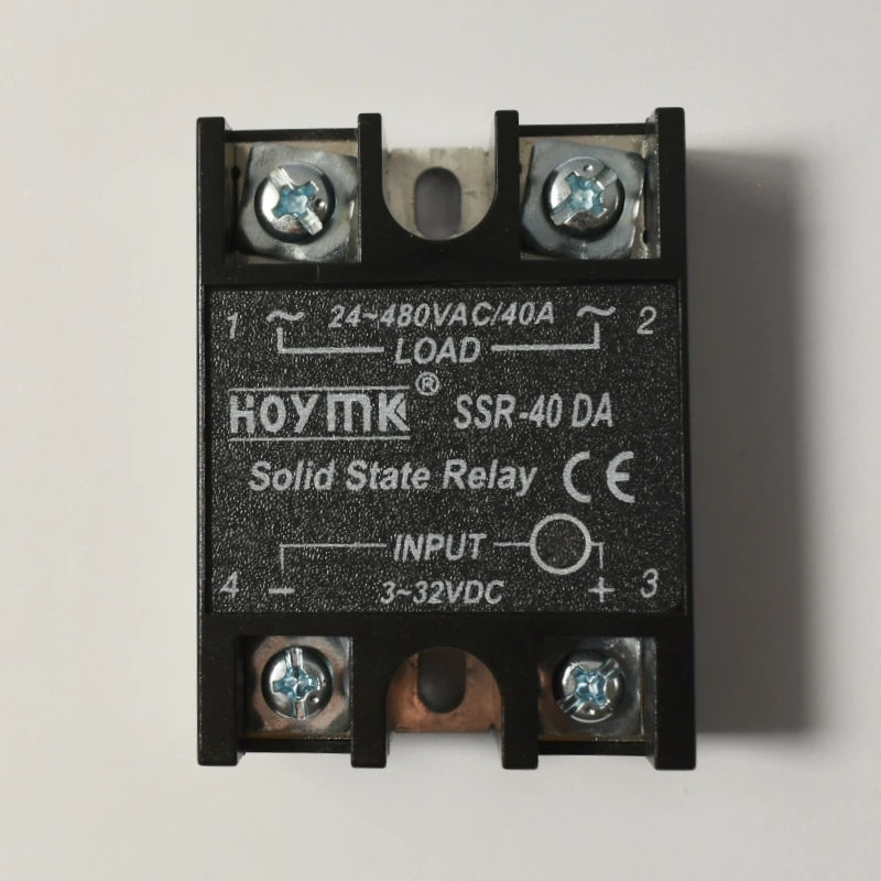 12V 24V Solid State Relay DC to AC SSR Module 230V AC Load 3-32VDC Input for Home SSR-10DA SSR-25DA 40DA 60DA 80DA 100DA 120DA