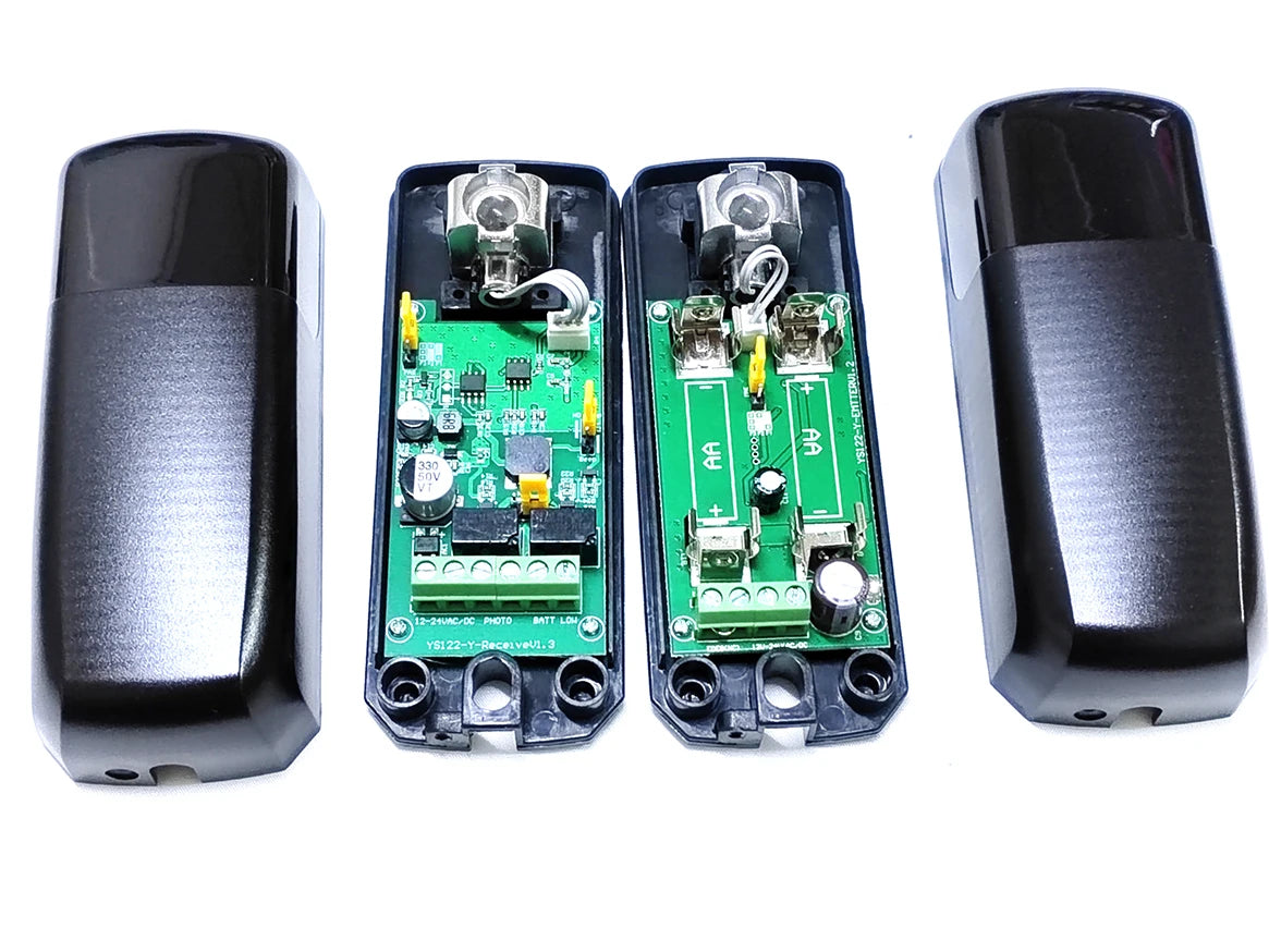 12M 12V24V Safety Reflection Photocell battery powered Photoelectric Beam Sensor for Swing Sliding Gate Opener Garage Door motor