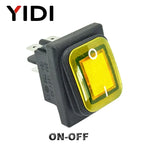 250VAC KCD4 201 203 Waterproof Rocker Switch DPST 4pin ON OFF 12V 220V LED 6 Pin ON OFF DPDT Boat Marine Car Rocker Switch