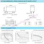10Pcs Relays JQX/HF115F -005 012 024 -2ZS4 JQX-115F 024-2ZS4 HF115F-012-2ZS4-12VDC JQX-115F-024-2ZS4 DC5V 12V 24V 8A 250VAC 8Pin
