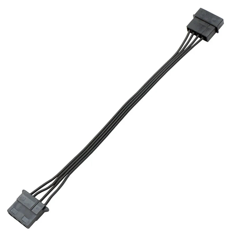 1x Computer Cables Large 4 Pin Male To Female 4P IDE Power Extension Cable 18AWG for Molex Connector