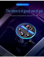 Car Bluetooth Receiver with Lossless Audio Quality MP3 Player, Car Adapter with Cigarette Lighter Socket and Charger