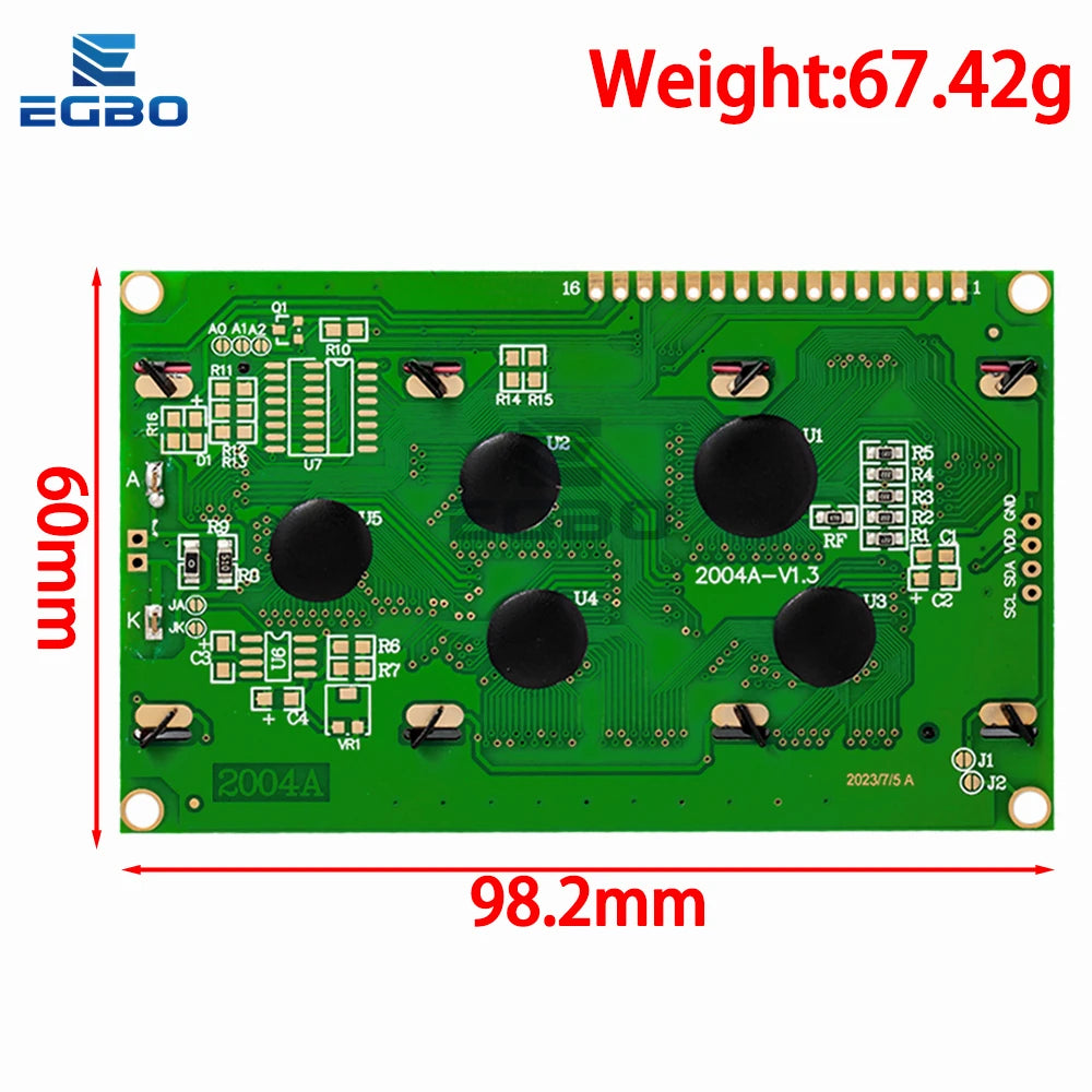 1~5PCS LCD Board 2004 20*4 LCD 20X4 5V Blue/Green screen LCD2004 display LCD module LCD 2004