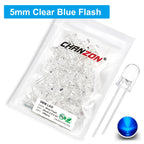 100Pcs 3mm 5mm Led Diode Flashing White Red Green Blue Yellow RGB Fast Slow Flash Diffused Clear Color Changing Light Emitting