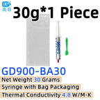 Net Weight 1/3/7/15/30 Grams Gray GD900 Thermal Conductive Grease Paste Plaster Heat Sink Commpound for CPU LED SSY BAS BR BX CB