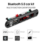 Bluetooth 5.0 MP3 WMA WAV Decoder Board DC 9V 12V Car Music Player USB Record FM Radio 3.5mm AUX for Speaker Handsfree Audio DIY