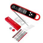 Digital Waterproof Meat Thermometer for Cooking Instant Read Food Thermometer for Grill BBQ with Accurate Temperature Display