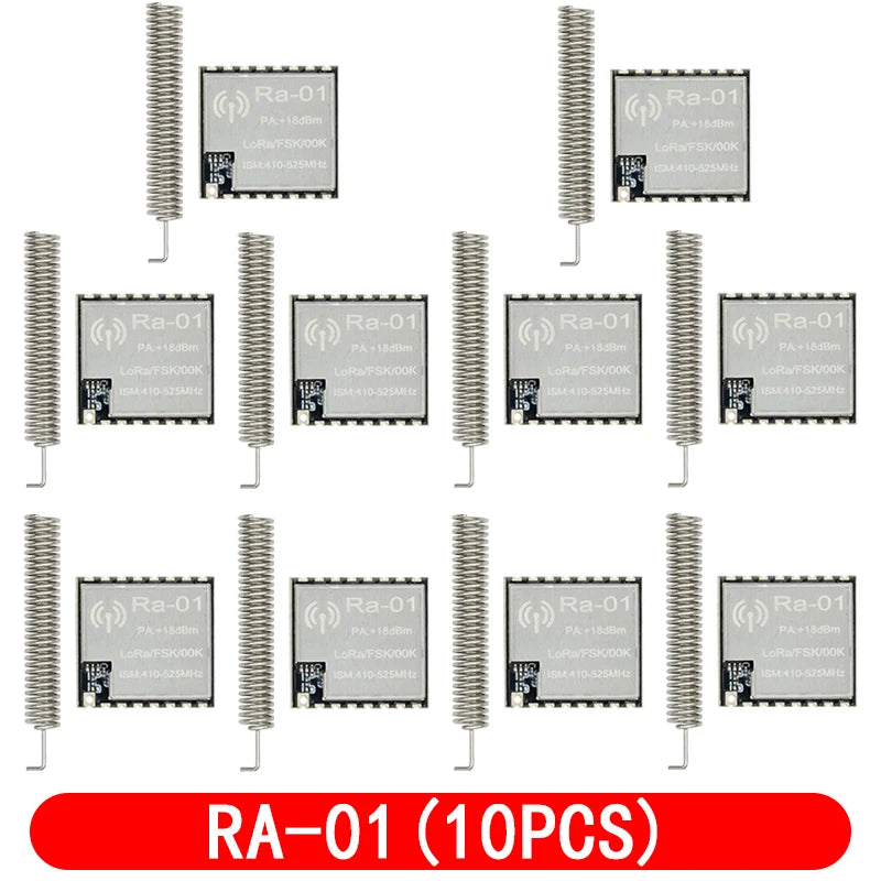 1~10PCS RA-01 RA-02 LoRa SX1278 433Mhz Wireless Spread Spectrum Transmission Module Most Distant 10KM For arduino