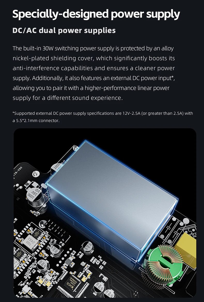 FiiO K13 R2R Desktop DAC Headphone AMP BT5.4 High-Fidelity 24Bit R2R DAC Powerful 2400mW Output LDAC Bluetooth Streamin Shanling