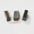 100pcs 1.27mm SMT wt Guide Post Dual SMD Pin Header Gold-plated 2*4/5/6/7/8/9/10/20/25Pin PH4.3 PCB Male Female Socket