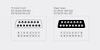 ENMG Direct Insertion 8A 300V DB9 Serial Terminal Block 9 pole 15db25 37 44 50 78 pin male female terminal block rail type D-SUB