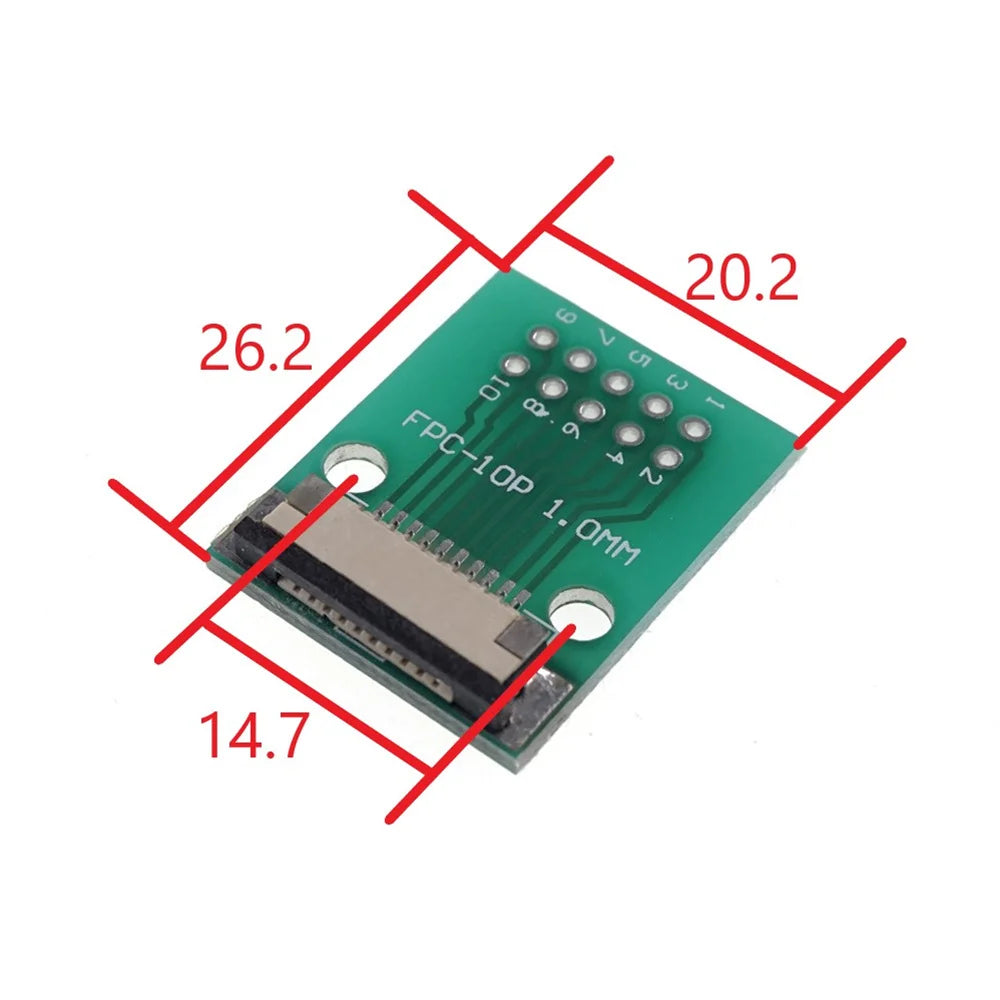 FPC FFC 4 6 8 10 12 15 16 20 24 30 34 40 50 60 Pin Adapter 1.0 MM to 2.54 X 2.54 mm Pitch Through Hole DIP PCB Converter