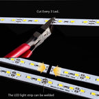 2PCS 8cm Hard LED Light Strip DC5V DC12V 6LEDs DC24V 12LEDs LED Bar Lights 5630 5730 LED Hard Strip Warm White Red Green Blue