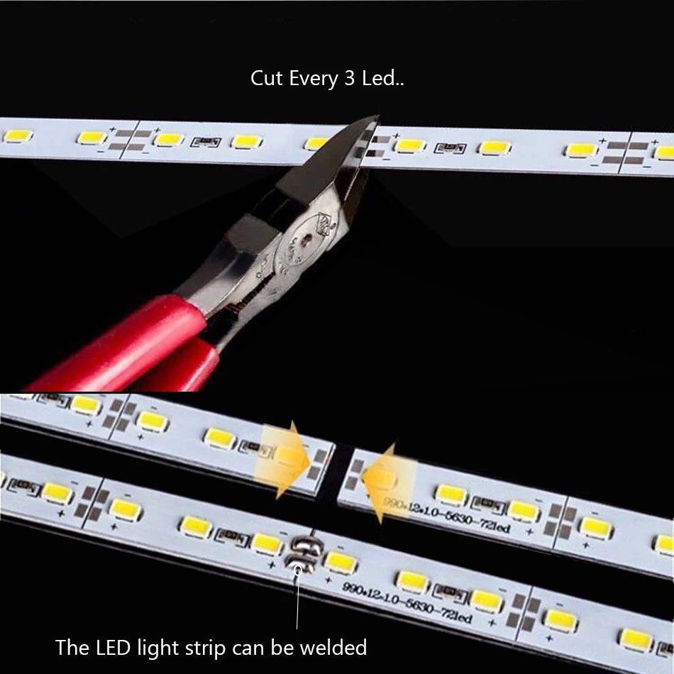 2PCS 8cm Hard LED Light Strip DC5V DC12V 6LEDs DC24V 12LEDs LED Bar Lights 5630 5730 LED Hard Strip Warm White Red Green Blue