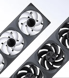 Jonsbo ZA-420/140 Computer Case Fan DIY Exchange 2 Sets Fan Blades  5V ARGB 140mm PWM Reverse Combination Cooling Fan