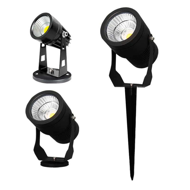 LED Garden Lights Outdoor LED Waterprof Lawn Lamp AC220V 110V 5W 10W Landscape Spike Bulb IP65 Led Light Garden Path Spotlights