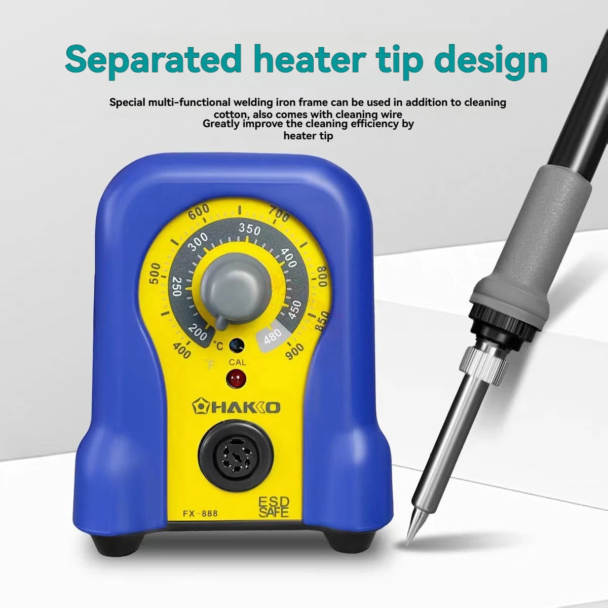 Constant Temperature Soldering Station FX‑888 FX‑888D Kit, Electric Soldering Iron Set Upgraded 936 Model for Circuit Board