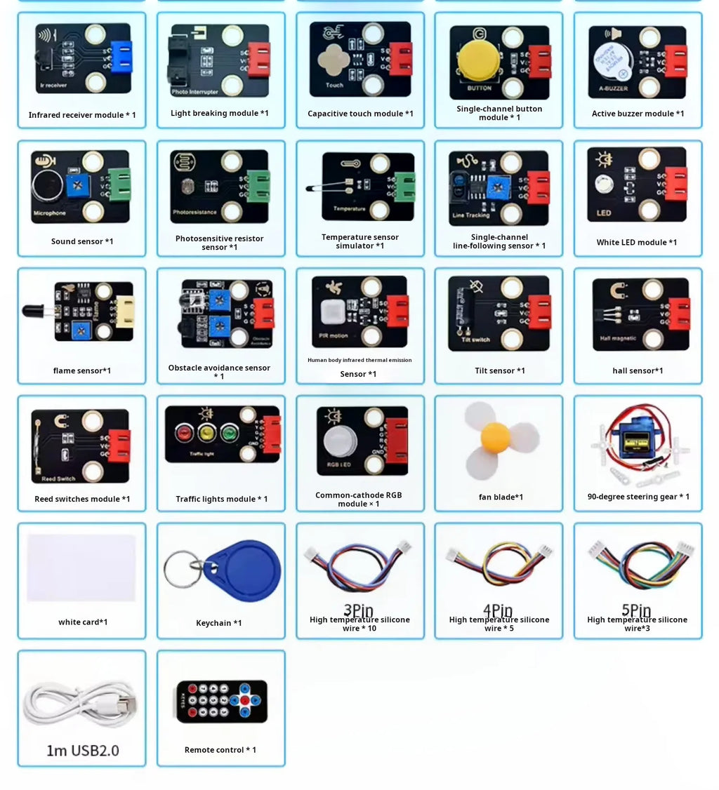 Arduino UNO R3 Starter Kit Scratch Programming Learning Set DIY Electronics STEM Education Board