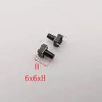 50Pcs Tactile Tact Mini Push Button Switch 6x6mm 4Pin PCB Panel Momentary Self-Reset Tact Switch 6x6x4.3/5/6/7/8/9/10/11/12/13mm
