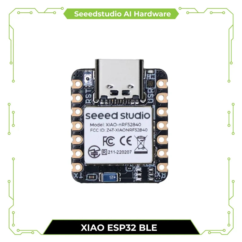 Seeed Studio XIAO BLE nRF52840 Wireless Seeeduino Arduino Development Board CircuitPython Micropython Bluetooth5.4 with Antenna