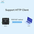 UART to Ethernet Serial Server RS485 RS422 RS232 RJ45 MQTT HTTP TCP RTU UDP PLC Cojxu NB114 Long Distance Modbus Gateway Modem