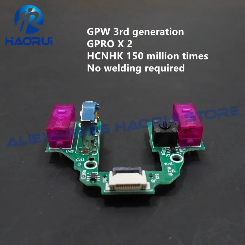 Latest GPW 3 Mouse PCB Board Micro Switch Button for Logitech G Pro X Superlight 2 Welding Free Motherboard Microswitch Encoder