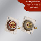 2pcs  Female RCA Panel Mount Chassis Socket Connector, Excellent quality, Black Female Socket, Red&Black Colors Available