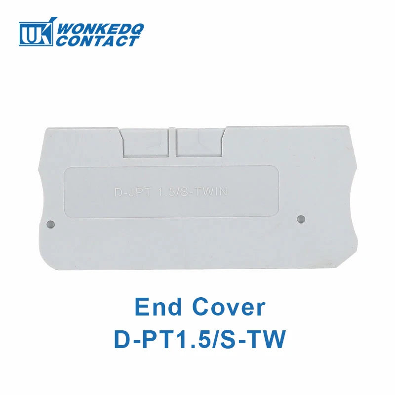 10Pcs PT1.5-TW PT 1.5-TW Push-In Twin 3-Conductor Feed-Through Strip Wire Electrical Connector Din Rail Terminal Block PT 1.5TW