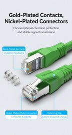 Vention Cat6A Bulk Ethernet Cable 10Gbps SFTP Cat 6A Patch Cord for ADSL PLC Servo Motor Ethernet Swicth PC RJ45 Networking Wire