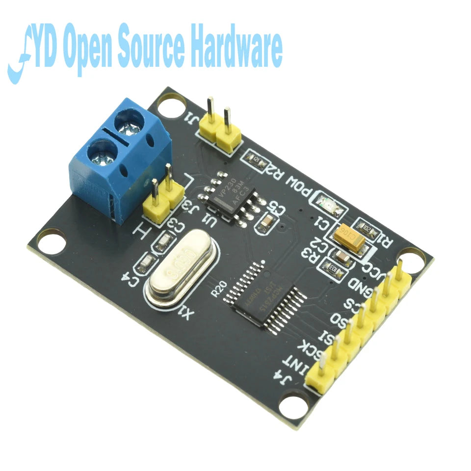 MCP2515 CAN Bus Communication Module Development Board SN65HVD230 Transceiver SPI