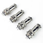 GX12 GX16 GX20 Aviation Connector 2 3 4 5 6 7 8 9 10 12 Pin Male Female Circular Metal Cable Plug Panel Mount Socket Industrial