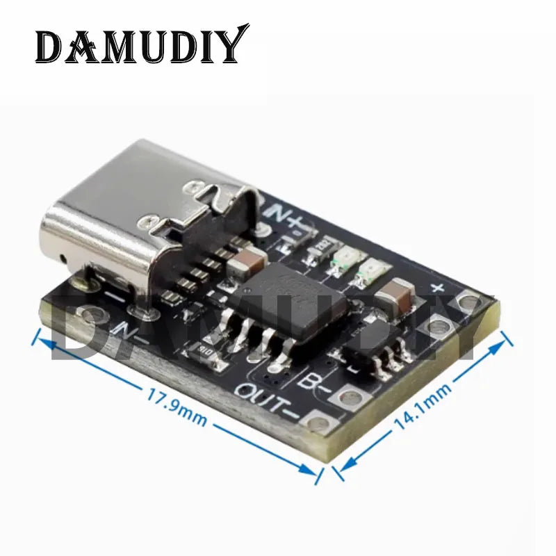 5/10pcs Ultra-Small Lithium Battery Charging Panel 1A Ternary Lithium Battery 3.7V4.2V Charger Module Type-C Protection Board