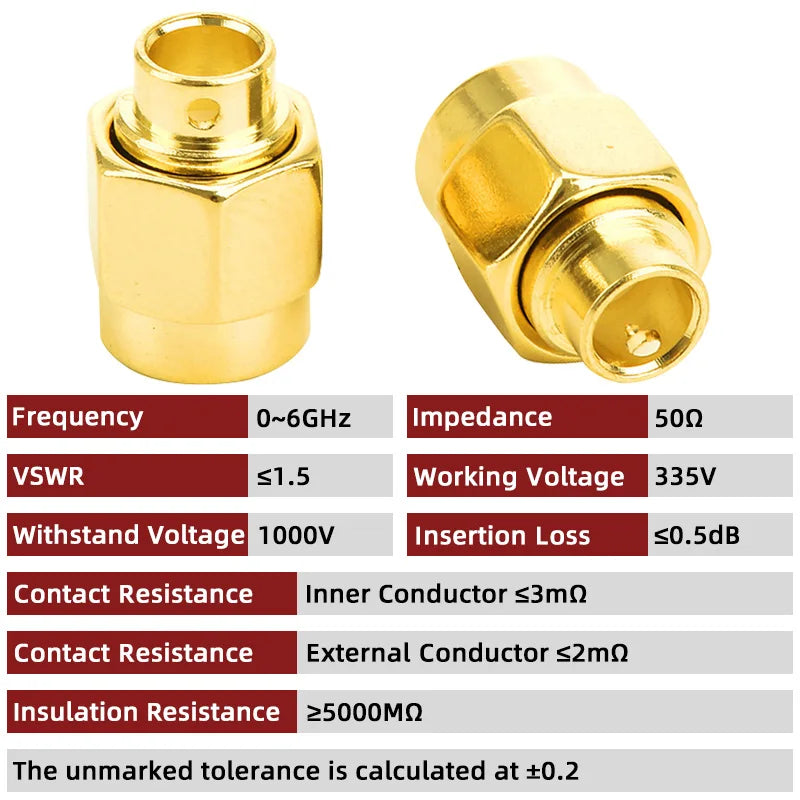 SMA Male (Female Pin)  Solder FOR Semi-rigid B3 RG141 RG402 Cable Connector 5/20/100PCS 1000V 6GHz
