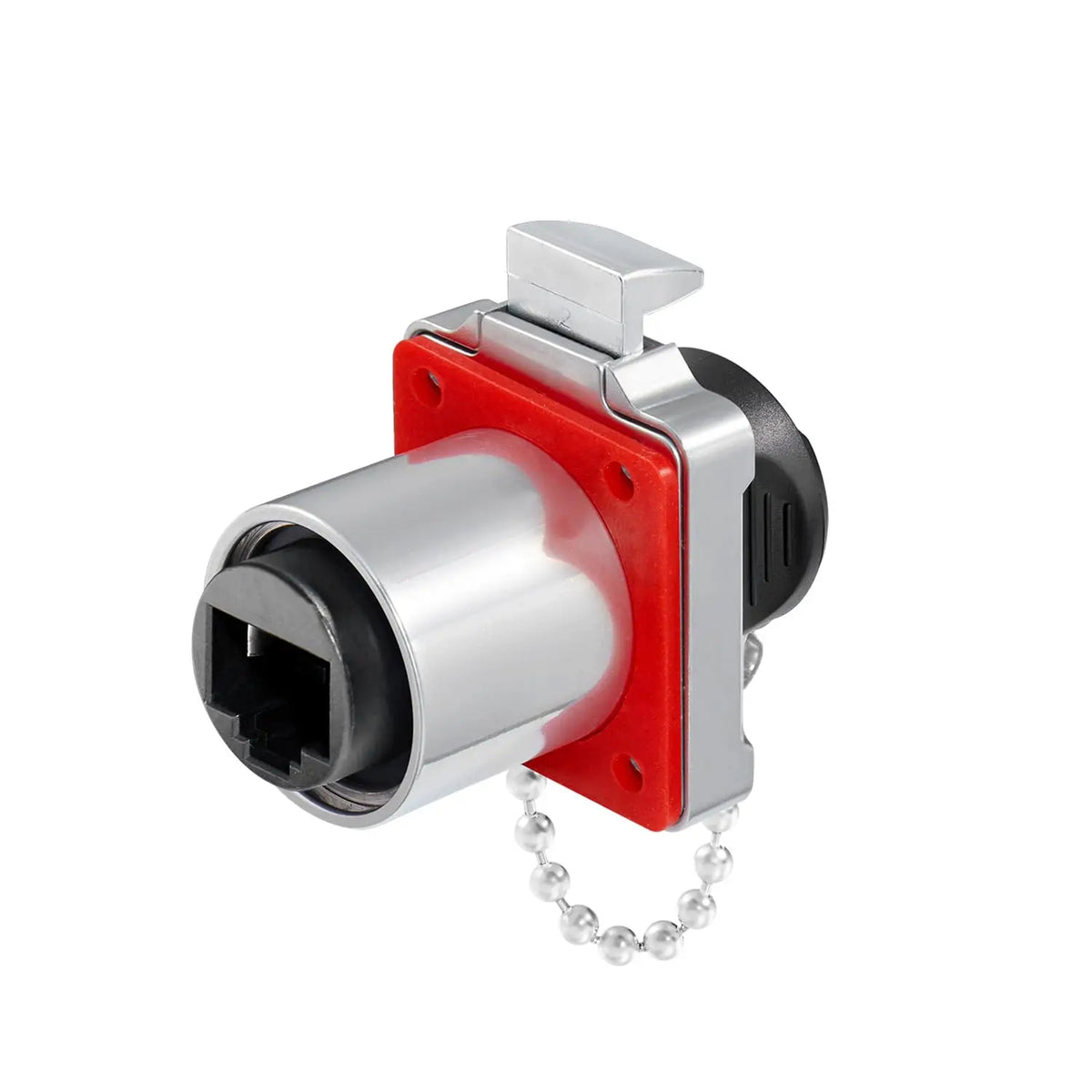 CNLINKO Panel Mount IP68 RJ45 Connector M24 Metal Shell Waterproof Ethernet Port for Industrial Device & Network Cabinet