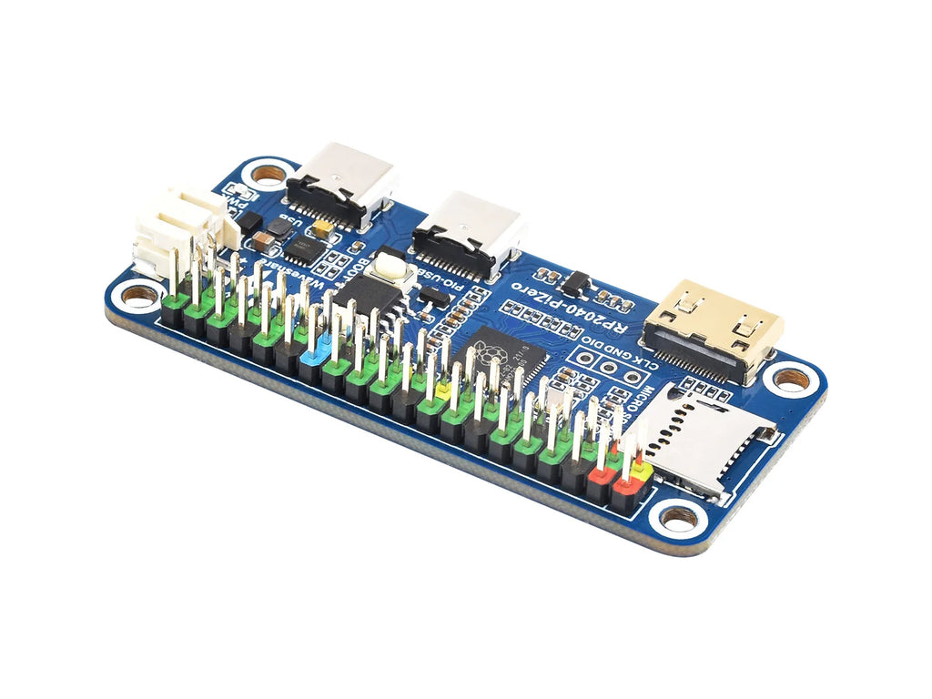 Raspberry Pi PICO RP2040-PiZero Development Board, Based On The Raspberry Pi RP2040 Dual-core Processor, 264KB SRAM Waveshare