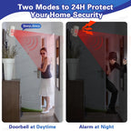 Wireless Alarm Security System Infrared PIR Motion Sensor Detector with Doorbell / Alarm Sound Remote Control to Arm/Disarm SOS