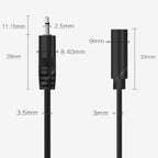 1/5/10PCS 2.5mm Male Plug/Female Jack Mono/Stereo AUX 3/4Pole To Bare Wire Connector DIY Audio Headphone Repair Extension Cabl