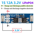 BMS 1S 12A 16A 24A 3.7V LiFePO4 Lithium Battery Protection Board 18650 4.2V Charging Voltage/Short Circuit/Overcharge Prevention